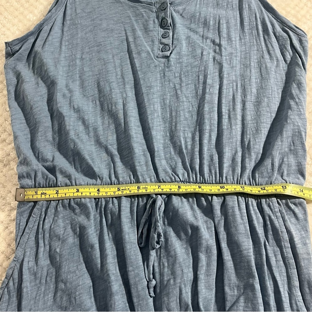 Z Supply Womens Romper Sleeveless Romper with Pockets Casual Blue Medium - Picture 8 of 9